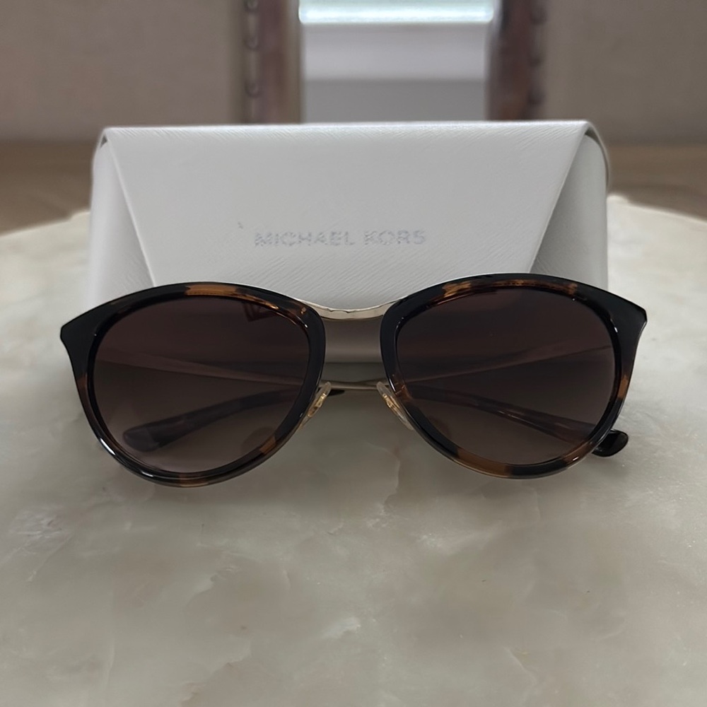 MICHAEL Michael Kors Brown and Gold Sunglasses